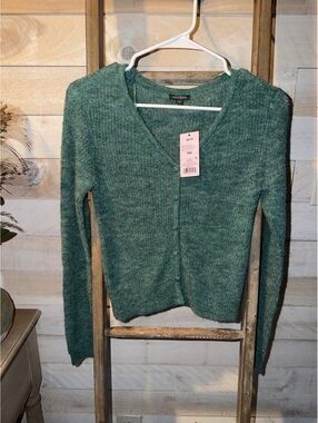 Wild Fable XXS Green‎ Button-Up Cardigan Sweater
